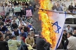 پرچم منحوس رژیم صهیونیستی در دانشگاه های کشور به آتش کشیده می شود