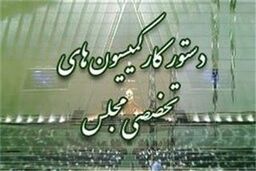 دستورکار هفته آینده کمیسیون‌های تخصصی مجلس