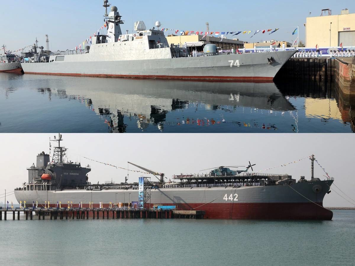 الحاق پایگاه شناوری «کردستان» و ناوشکن «سهند» به نداجا
