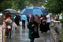 
بارش باران و رگبار در دامنه‌های جنوبی البرز و تهران
