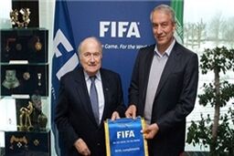 نشست خبری بلاتر در هتل آزادی