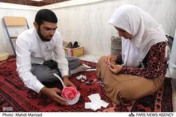 ماه عسل یک طلبه در روستا + تصاویر