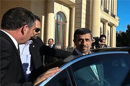 احمدی‌نژاد از ساختمان لادن رفت