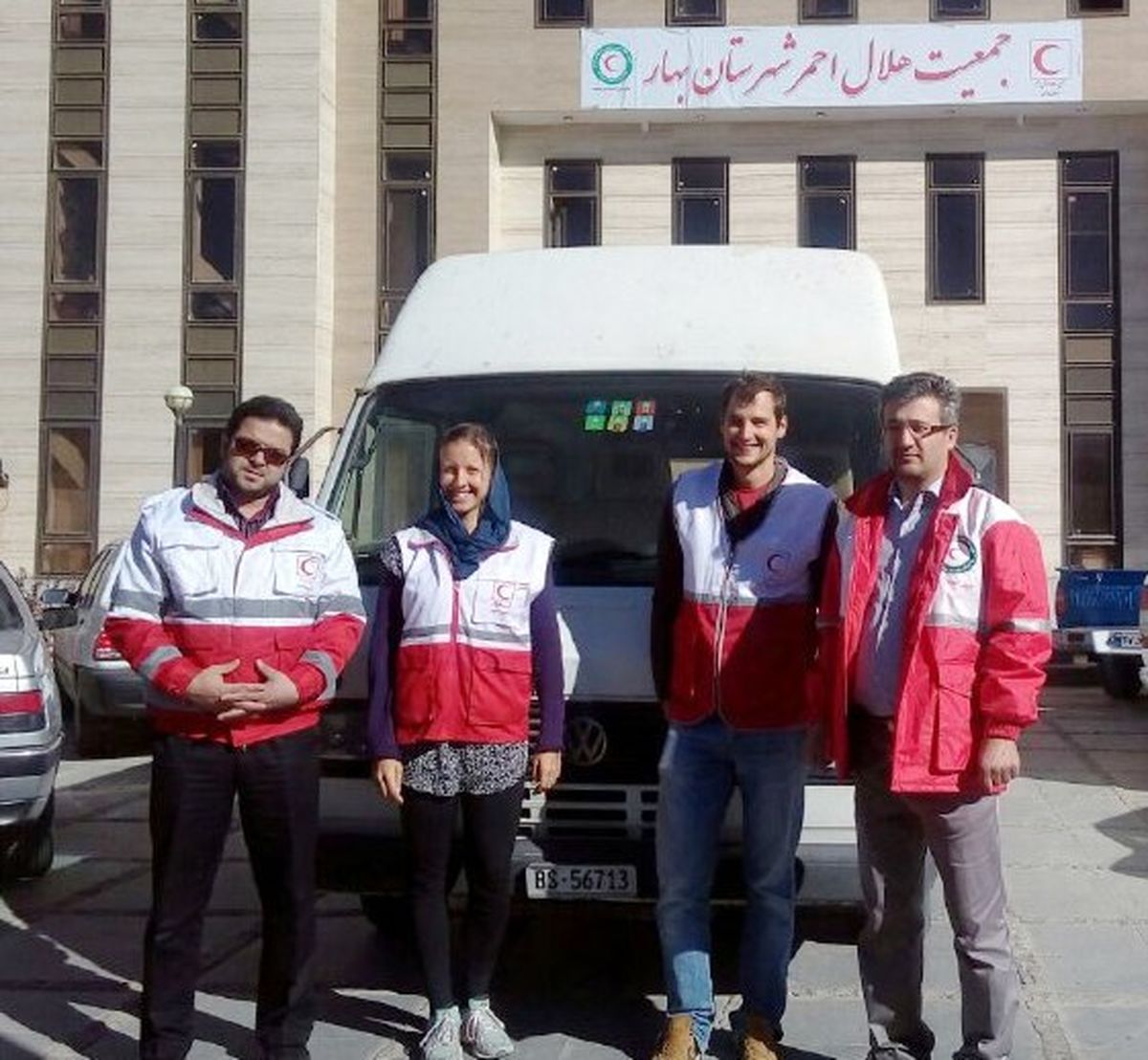 همدردی گردشگران سوئیسی با زلزله زدگان کرمانشاه