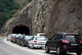 ترافیک سنگین در جاده‌های شمال 