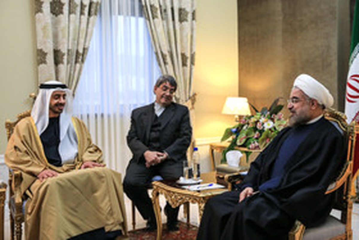 اظهارات روحانی در دیدارِ وزیر امور خارجه امارات