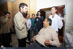 دیدار شهاب حسینی با جانبازان + تصاویر